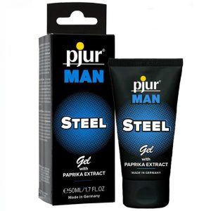 Gel de massagem Pjur Man Steel 50ml