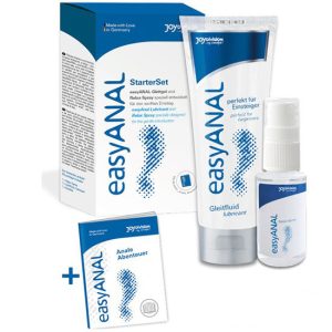 Kit iniciante sexo anal relaxante e lubrificante