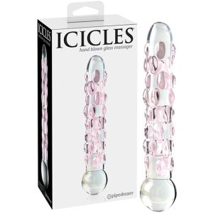 15x2.7cm Dildo de vidro ICICLES NUMBER 07