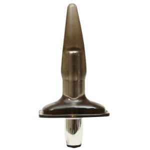 Anal Plug Preto e Prata