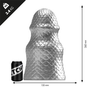 Plug anal XL STRETCH'R Scaly Gun Metal