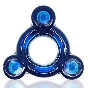 Esticador de testículos c/3 pesos BUZZSQUEEZE da OXBALLS Azul