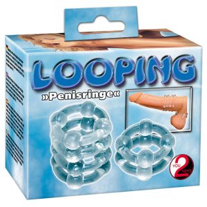 Looping - Conjunto de 2 Aneis Penianos