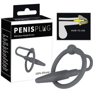 Plug p/ o Pénis c/ Anel p/ a Glande