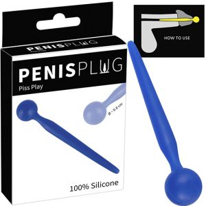 Plug Uretra 8cm de Profundidade p/ o Pénis Azul