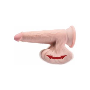 21.5x4.4cm Dildo tripla densidade c/testículos oscilantes King Cock