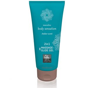 2 em 1 Lube e Gel de Massagens Odor Masculino 200ml