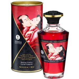 Óleo de Massagem Quente Shunga Cereja Ardente
