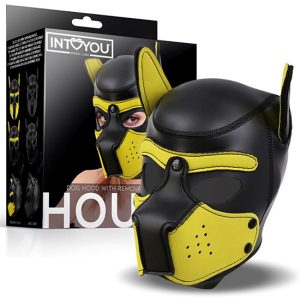 Máscara Puppy Preto/amarelo INTOYOU  L