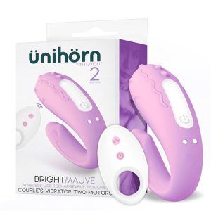 Vibrador de casal ÜNIHÖRN BRIGHTMAUVE c/controle remoto