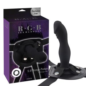 Strap c/dildo de silicone CHISA RUMPY  15x3.5Cm
