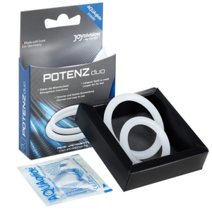 Conjunto de 2 anéis Potenz M Branco