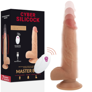 23.88x4.3cm Vibrador ultra real MASTER BEN C/controlo remoto