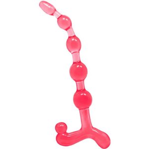 Corrente Anal Bendy vermelha da Baile