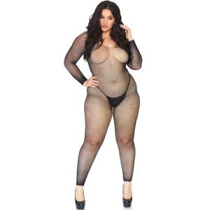 Catsuit brilhante LEG AVENUE 1X-2X