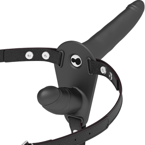 Strap vibratório duplo silicone FETISH SUBMISSIVE 16Cm