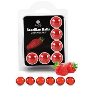6 Bolas Explosivas Brasileiras Morango