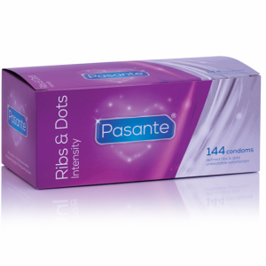 Pack 144 preservativos pontos+estrias PASANTE INTENSITY