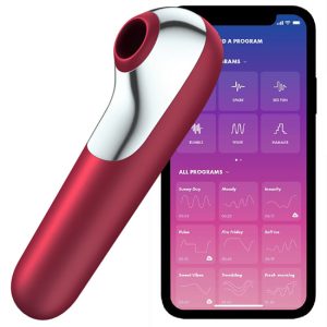 Vibrador + Estimulador SATISFYER DUAL LOVE Vermelho