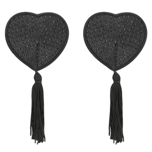 Tapa-Mamilos Coquette Chic Desire Corações Pretos