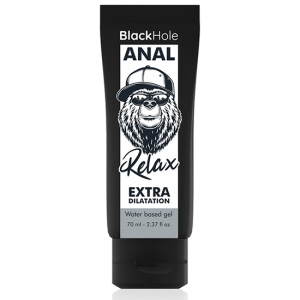 Gel dilatação anal base de água BLACK HOLE 70 ML