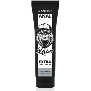 Gel dilatação anal base de água BLACK HOLE 150 ML