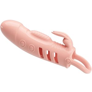 Extensão PRETTY LOVE SLOANE  c/vibração e estimulador de clitóris