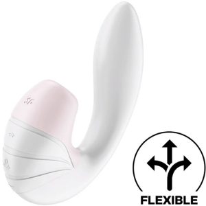 Vibrador e estimulador SATISFYER SUPERNOVA  - Branco