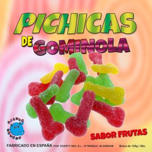Gomas sabor fruta c/açucar
