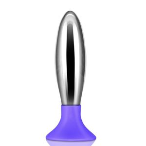 Plug anal LOVETOY BOBBY METAL e  Silicone 12.1x3Cm