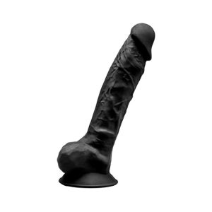21.5x4.2cm Dildo negro densidade dupla SILEXD
