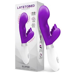 21x3.4cm Vibrador de silicone LATETOBED SLIPER