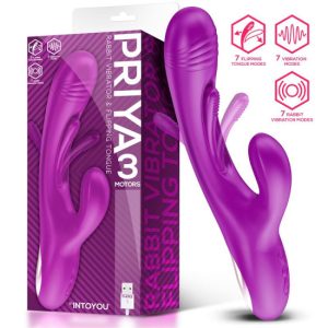 Vibrador INTOYOU PRIYA c/língua e movimento FLIPPING