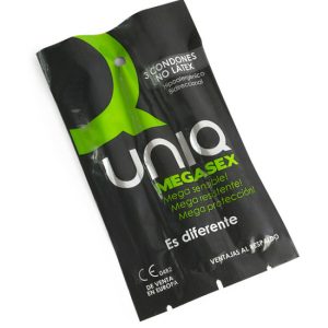 Preservativos sem latex UNIQ MEGASEX 3 unidades