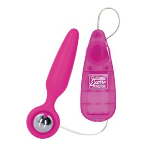 Plug anal vibratório Glider Rosa