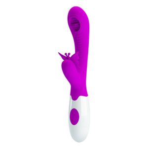 20.7x3.2cm Vibrador c/função vibrar + lamber PRETTY LOVE