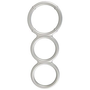 Anel triplo p/pénis e testículos