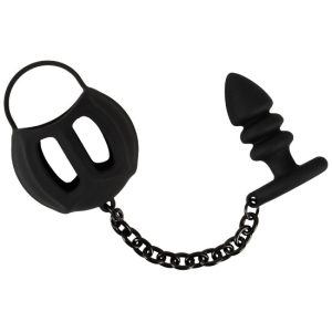 Jaula p/testículos c/plug Velvet