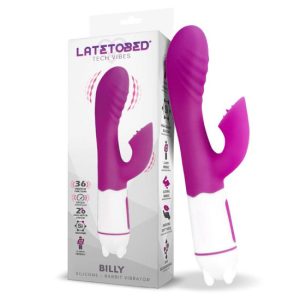 21.5x4cm Vibrador recarregável USB LATETOBED BILLY