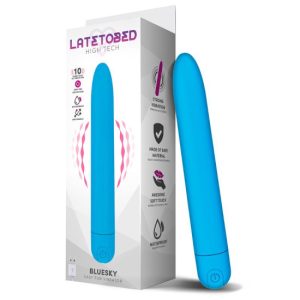18.5x3cm Vibrador recarregável LATETOBED BLUESKY