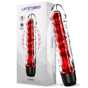16.5x4cm Vibrador LATETOBED CHRIS Vermelho