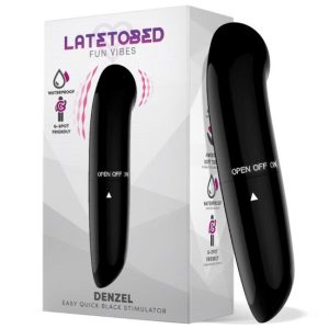 12.7x3cm Vibrador LATETOBED DENZEL Preto