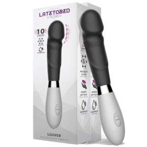 20.8x6.5cm Vibrador de silicone LATETOBED LOUVER