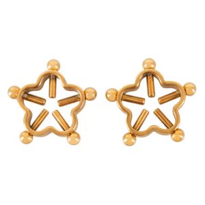 Joias de Mamilos Estrelas Douradas BK