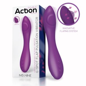 20.6x4cm Vibrador recarregável ACTION NO. NINE c/pulsação