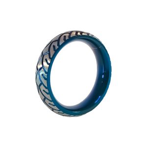 Anel de metal Blue Racer 55 mm