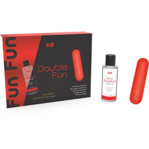 Kit bala recarregável USB  + Lubrificante morango 50Ml INTT