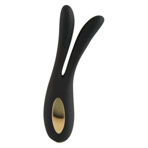 16x3.5cm Vibrador FLARE BUNNY NEGRO