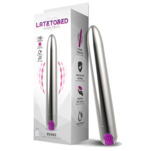 18.5x2.8cm Vibrador recarregável LATETOBED RENEE