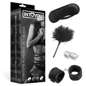 Conjunto BDSM INTOYOU 4 peças Preto